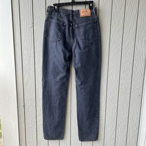 VTG 90s Calvin Klein Black Jeans USA High Rise Straight Leg Mom 10/12